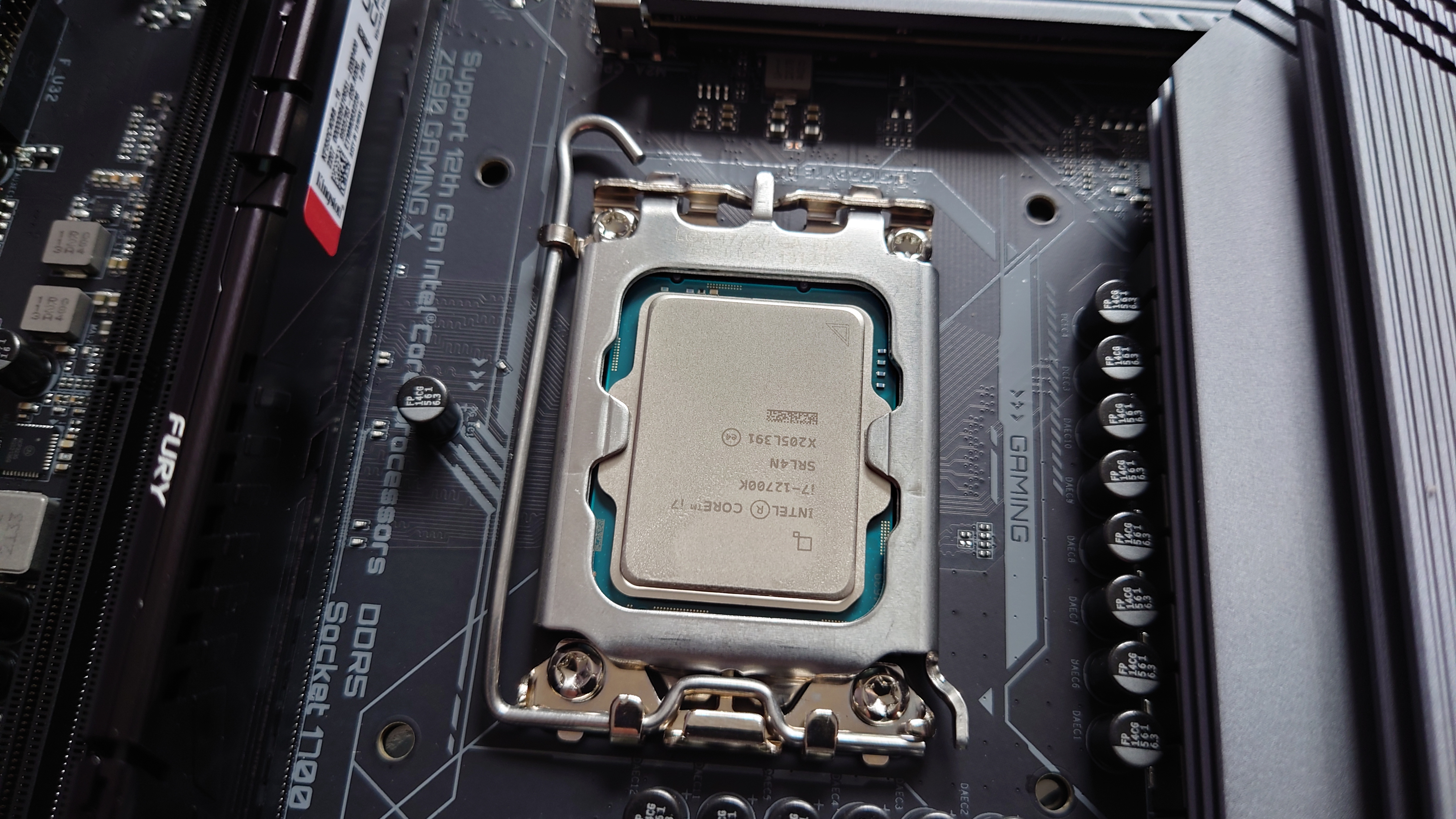 The processor is now ready to receive the AIO 
