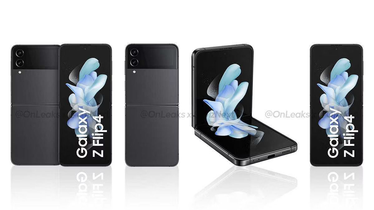 Samsung Galaxy Z Flip 4 leaked color renders