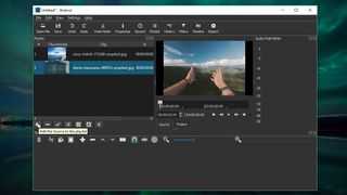 Importing photos in Shotcut