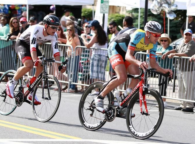 . Team SmartStop- Mt. Khakis, Bobby Lea jumps and bridges the gap to the break with 3 laps to go