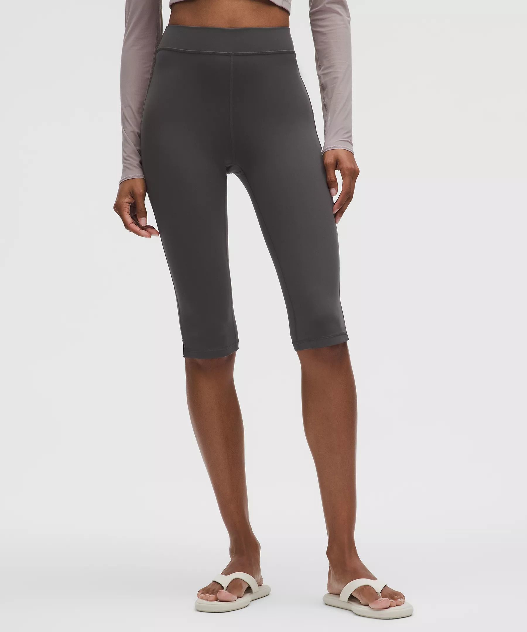 Lululemon, Groove High-Rise Notched-Hem Crop 15