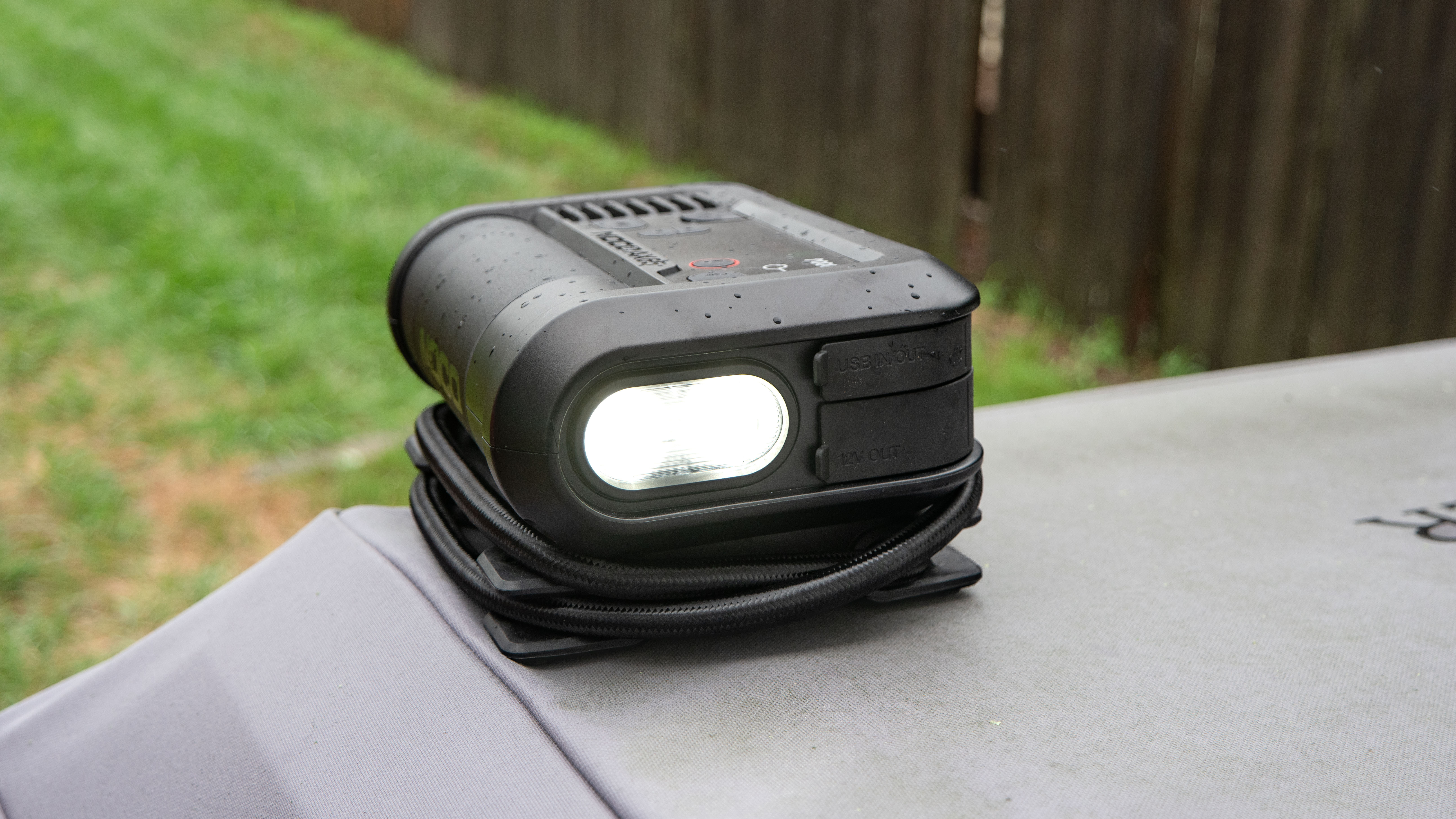 NOCO Boost Air AX65 flashlight on.