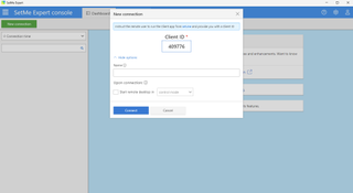 The SetMe Expert Console for remote desktop access.