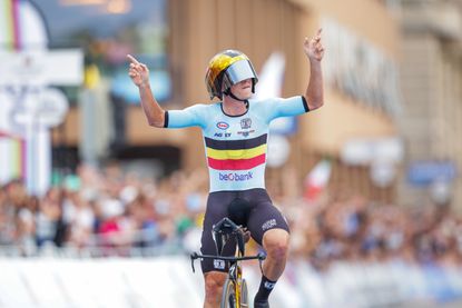 Remco Evenepoel at the WOrld CHampionships in Zurich