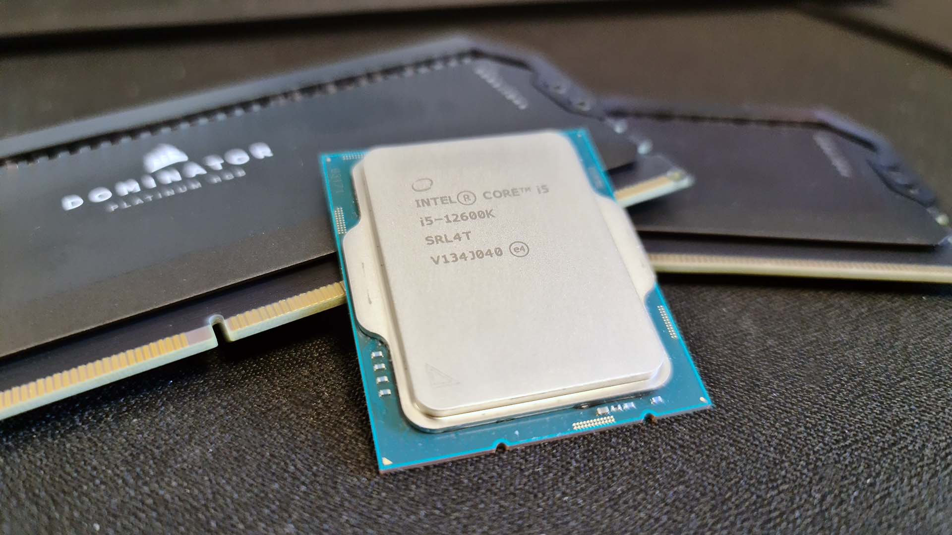 Intel Core i5 12600K CPU pictured up-close