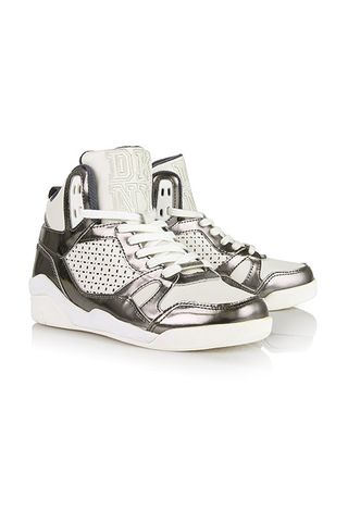 DKNY Cleo Perforated High Top Trainer
