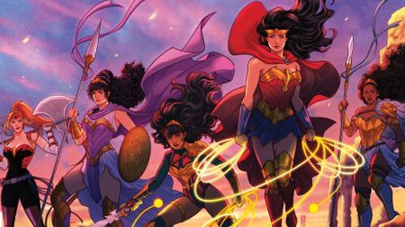 Trial of the Amazons #1 variant cover excerpt