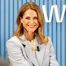 Princess Madeleine attends a Weleda press conference.