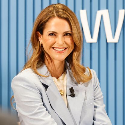 Princess Madeleine attends a Weleda press conference.
