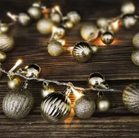Gold Bauble String Light | was £12 now £9 at Homebase