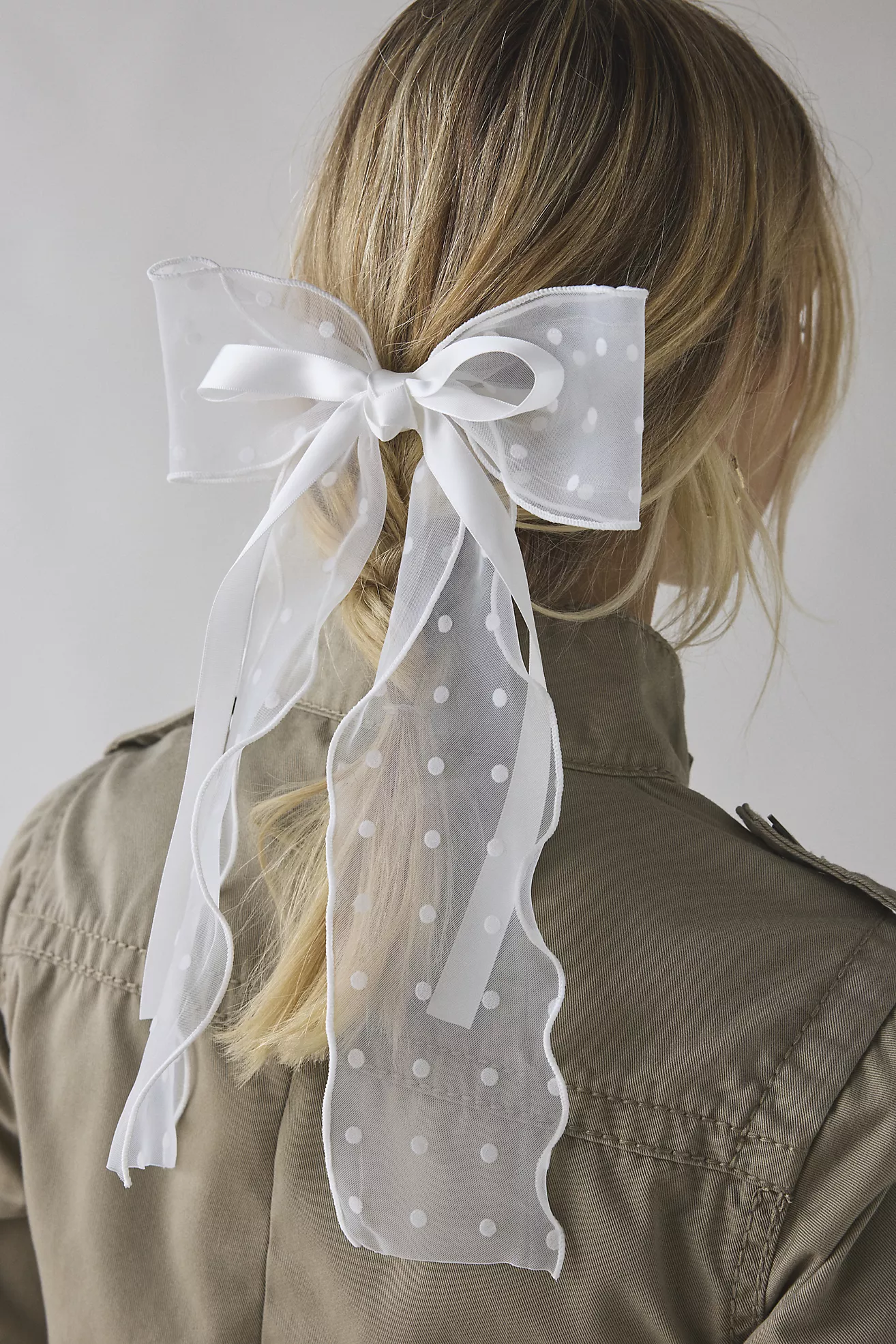 Inez Chiffon Ribbon Hair Bow Hair Clip