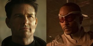 Tom cruise top gun maverick anthony mackie in the falcon and the winter soldier