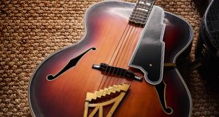 1942 D’AngelicoNew Yorker: the vintage archtop has a handsome brass tailpiece and decorative headstock that the NYC company would riff on in years to come.