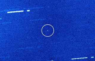 This view of the interstellar object 'Oumuamua was captured by the 4.2-meter William Herschel Telescope in La Palma in Spain's Canary Islands.