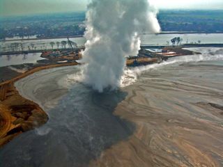 On May 29, 2006, mud started erupting from several vents on the Indonesian island of Java and hasn’t stopped since. The eruption, known as Lusi, is history's most destructive ongoing mud eruption.