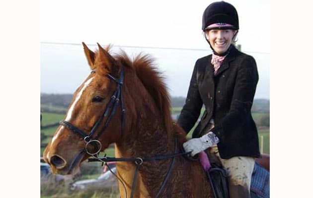 &ldquo;This is my horse Buffy and I out hunting on Boxing Day in 2015. I sort of bailed out as she was jumping so big. It was a great day and I had to wash my face in the pub afterwards!&rdquo; &mdash; Lyndsay Martin