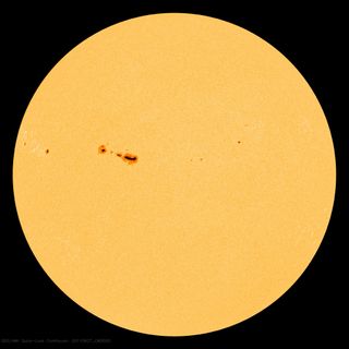 Sunspot 1302 poses a continued threat for X-class solar flares.
