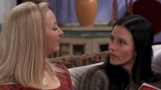 Phoebe smiling at Monica in Friends