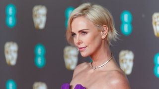 Charlize Theron with a layered crop