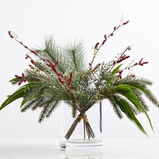 Faux bundle of foliage and juniper berries from Pottery Barn