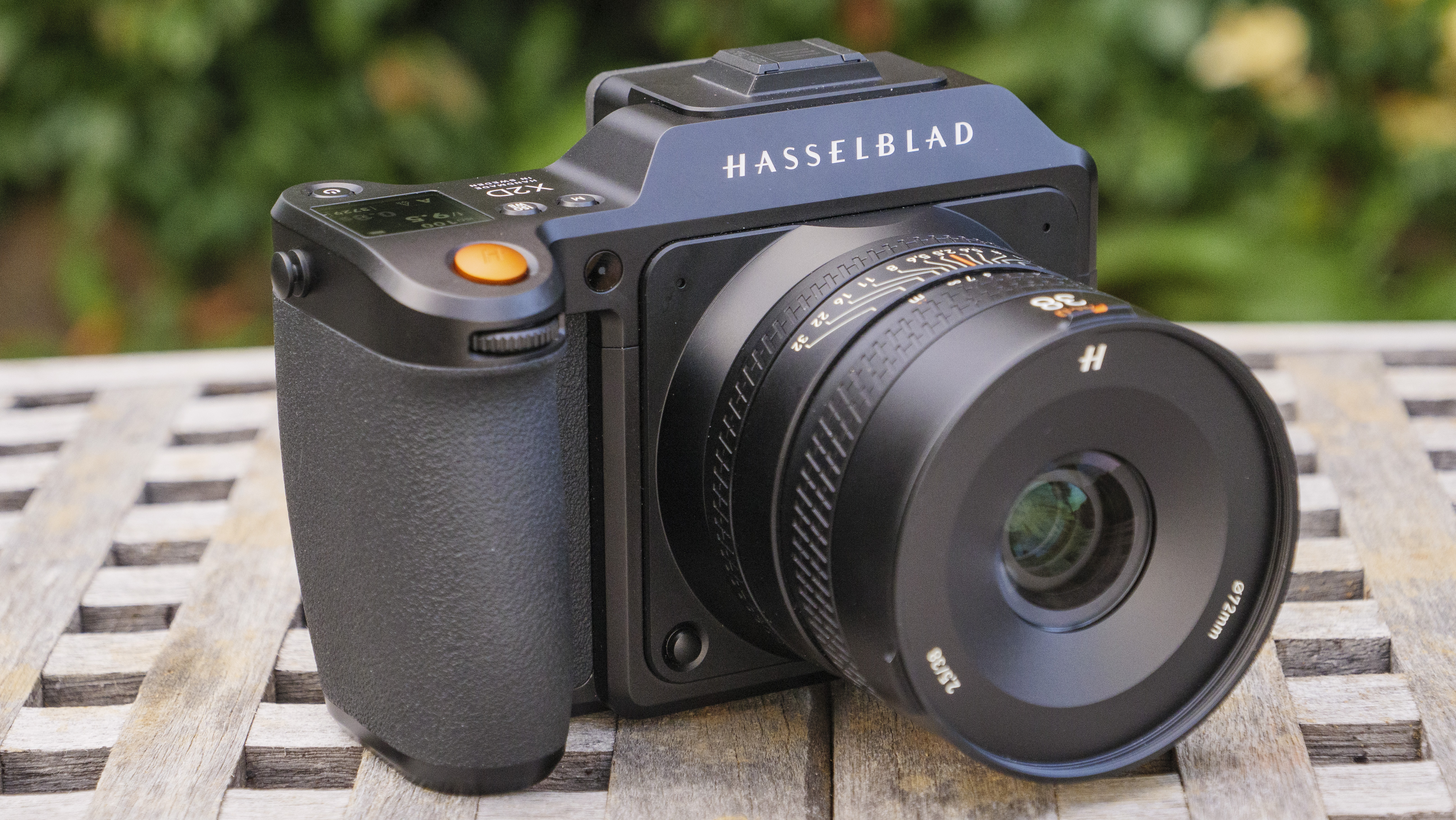 The Hasselblad X2D 100C camera on a table