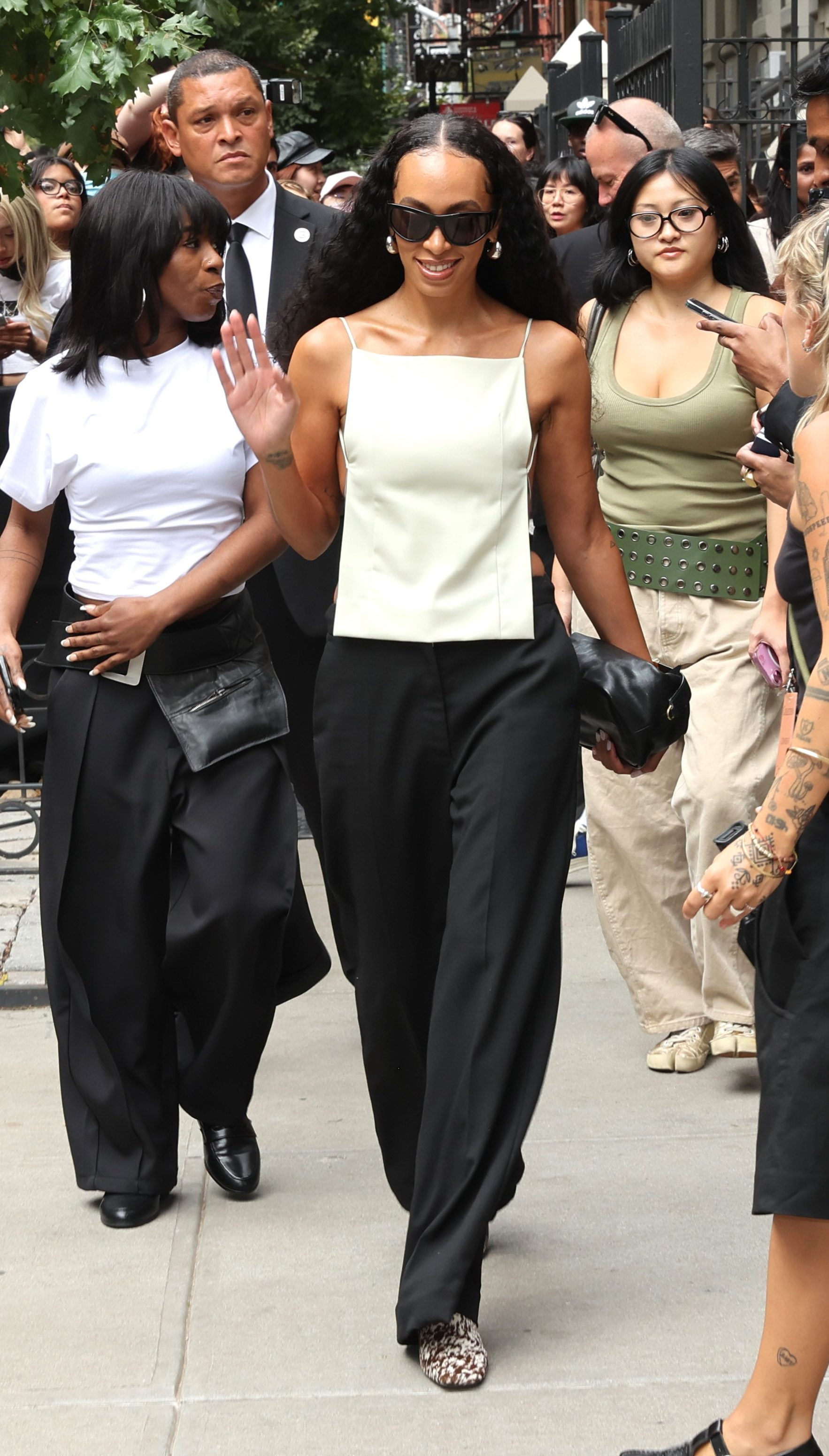 Celebrity at Calvin Klein s/s 26 show in NYC.