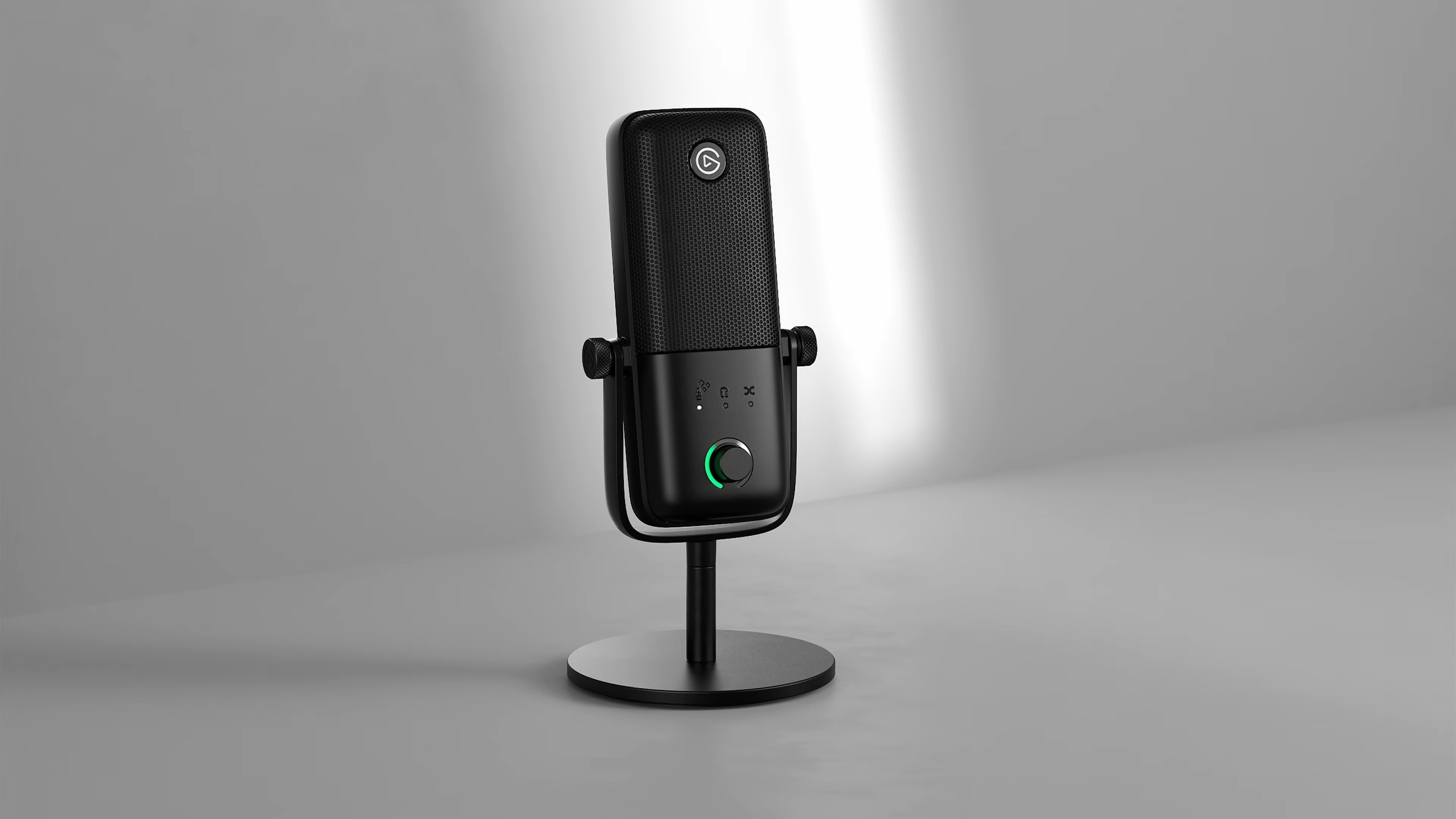 A reveal image of the Elgato Wave 3 MK.2 in front of a grey wall