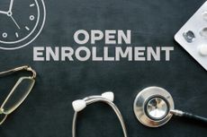Open Enrollment is shown using a text