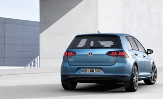 Rear View of Volkswagen