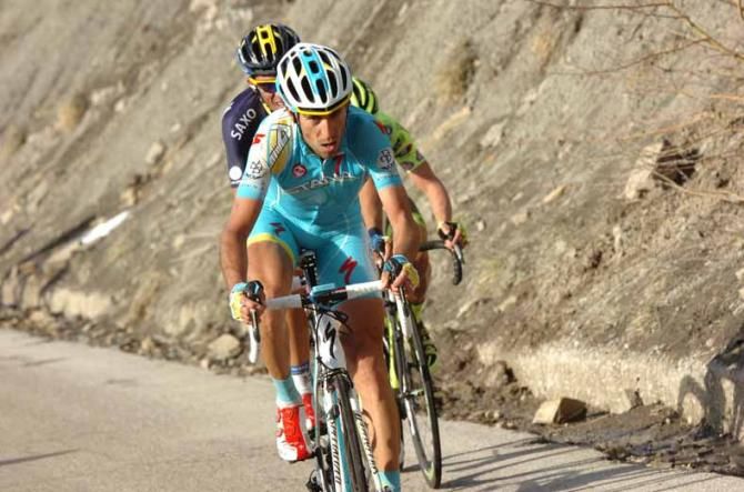 Vincenzo Nibali (Astana) came close to a repeat at Prati di Tivo.