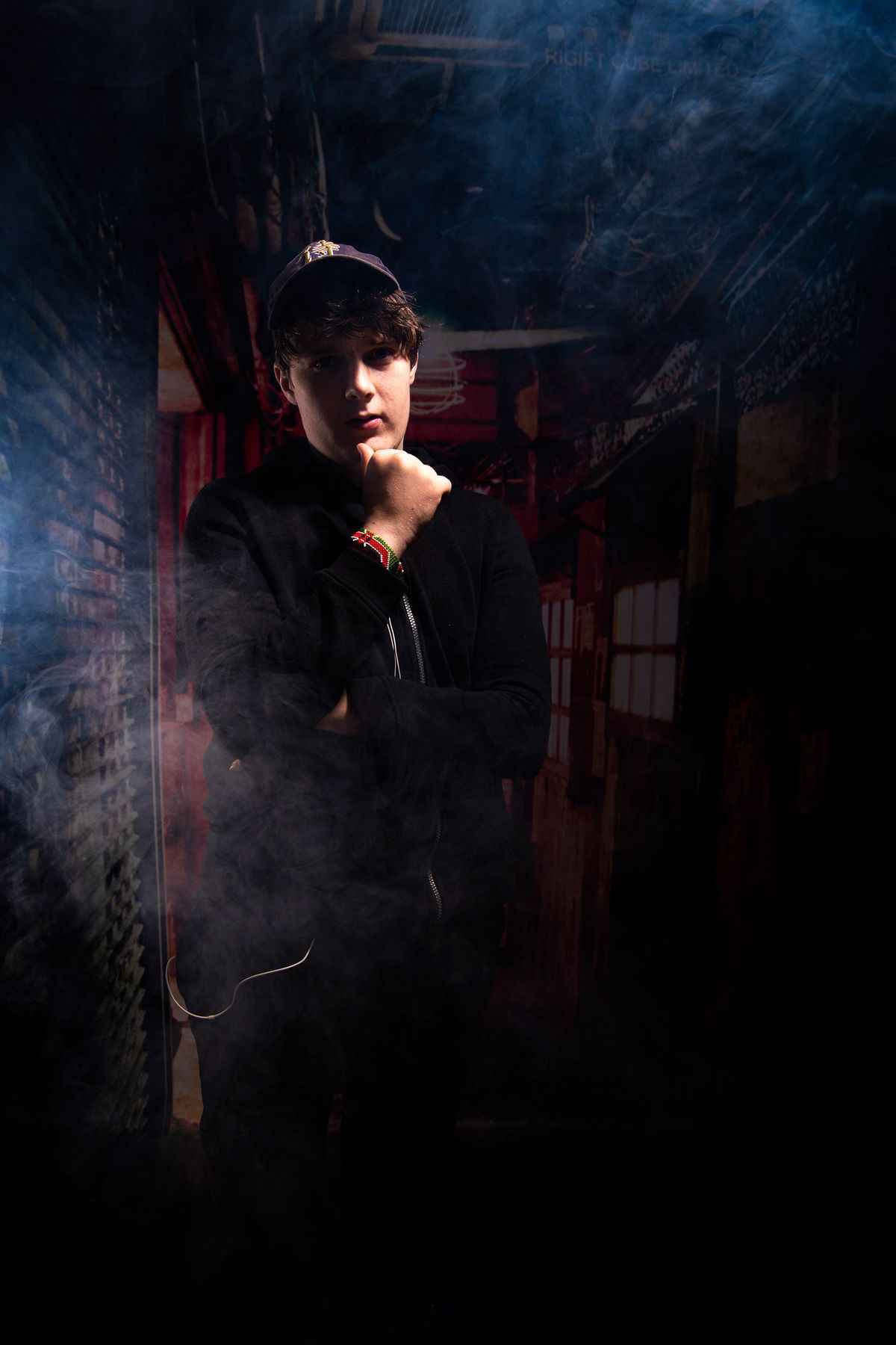 Use a printed backdrop to do a location shoot from your own home
