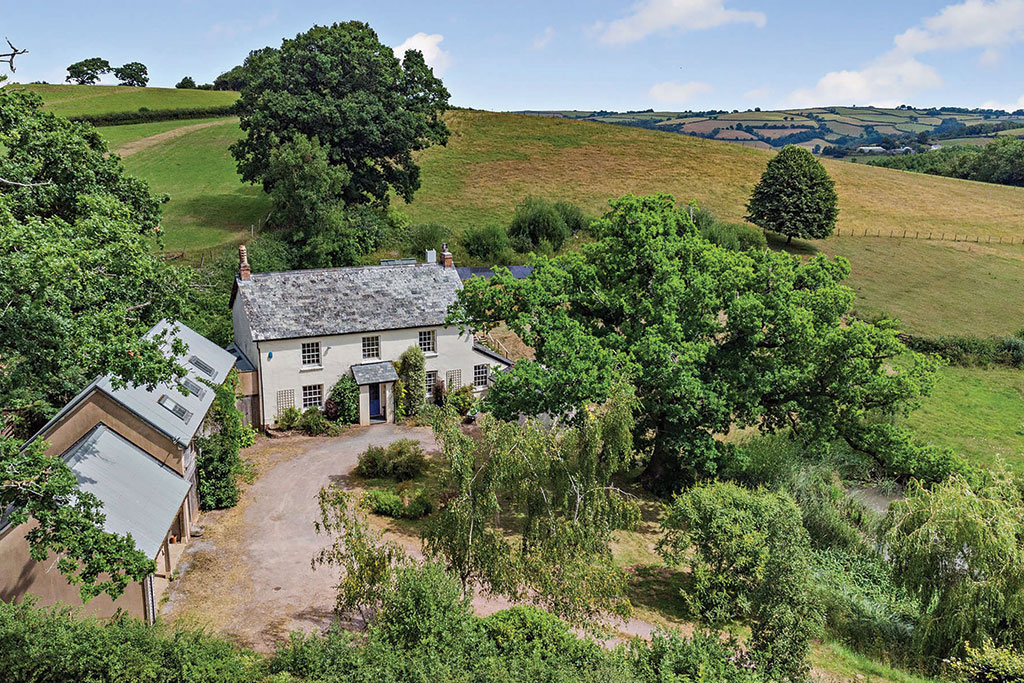 Properties for sale for £1 million: Captain’s Farmhouse, Cadeleigh, Tiverton, Devon.