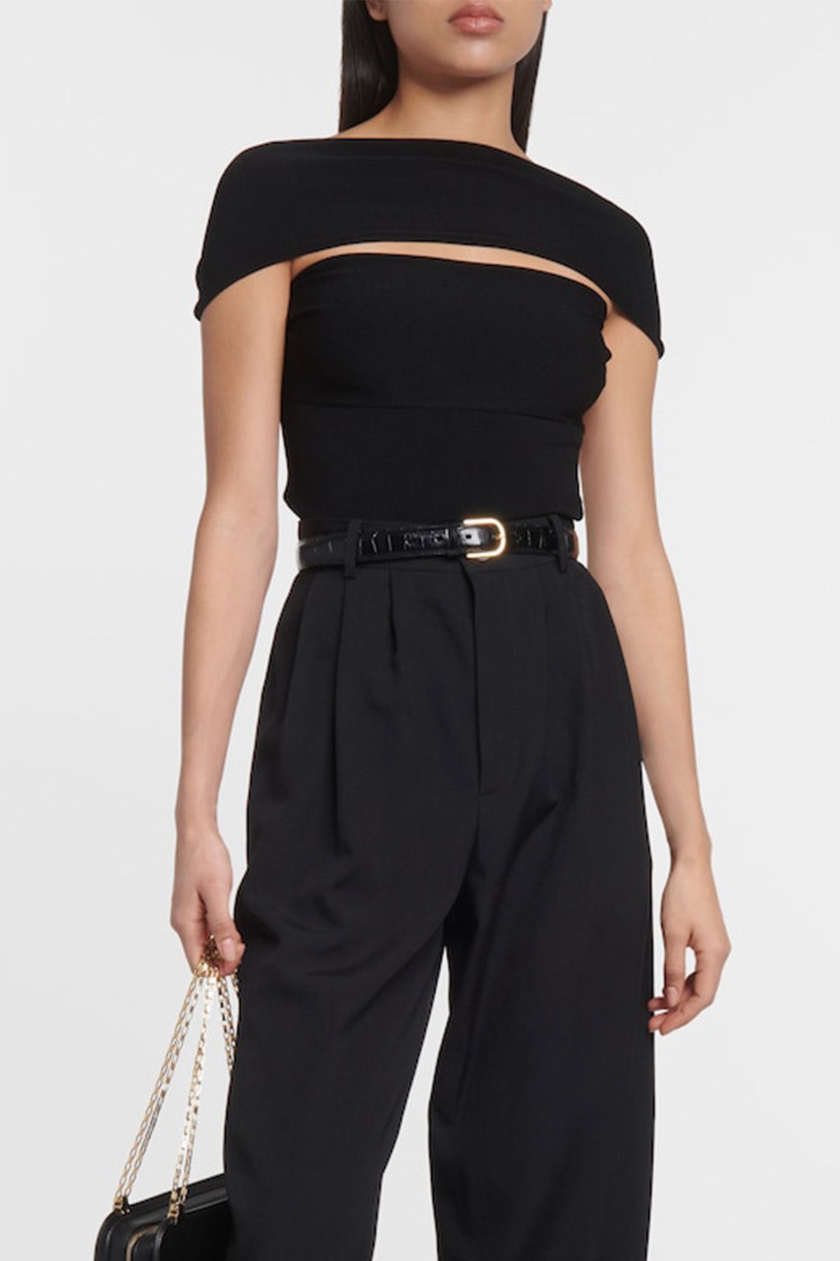 Toteme , Cutout Ribbed-Knit Top