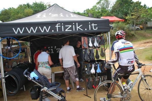 The Fizik tent at the Masters Worlds.