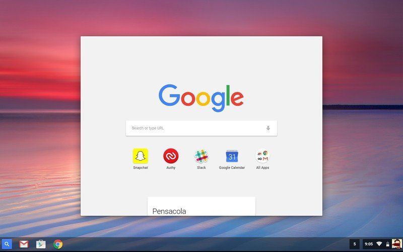 Chrome OS app launcher