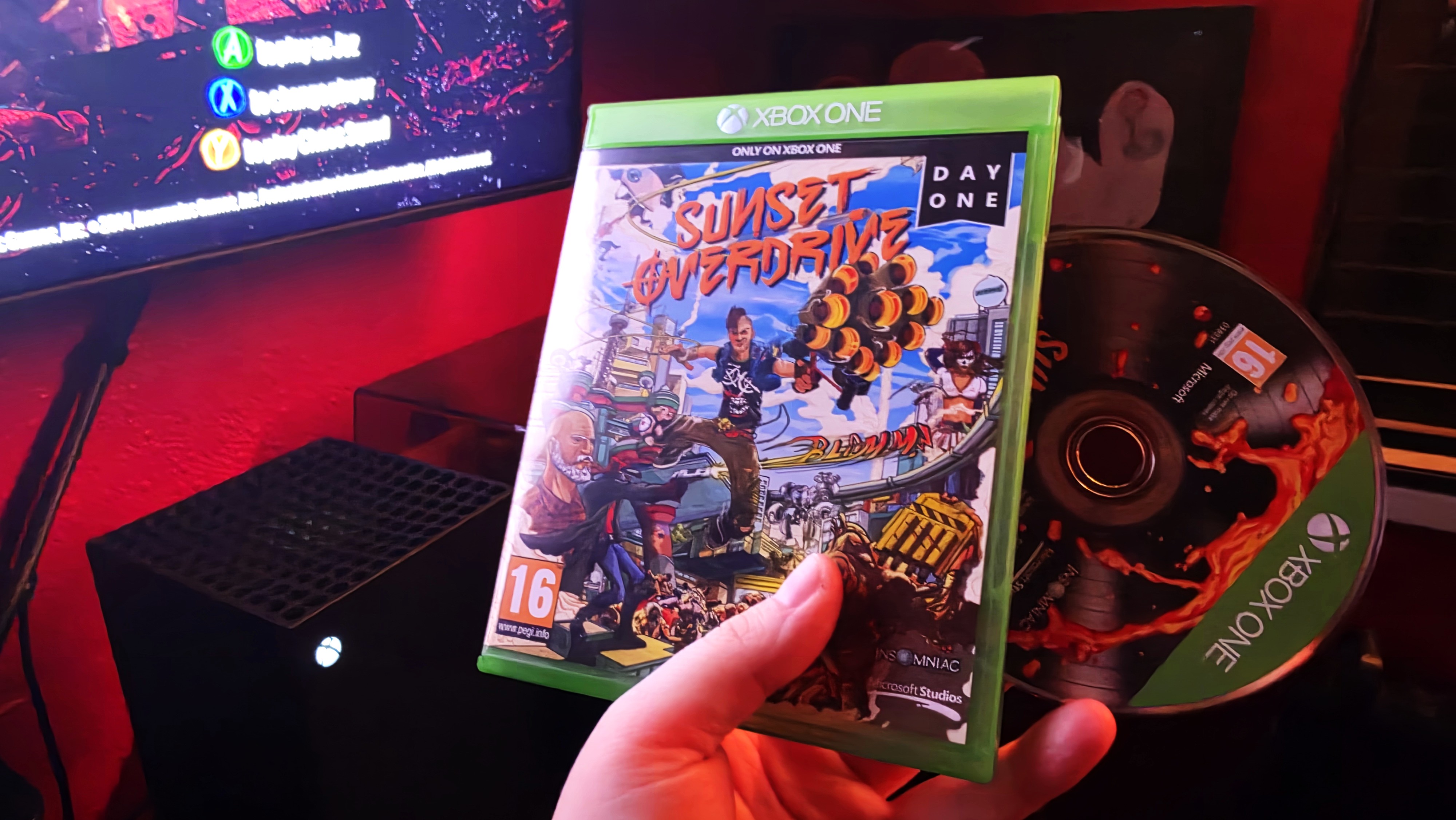 Sunset Overdrive Xbox One disc