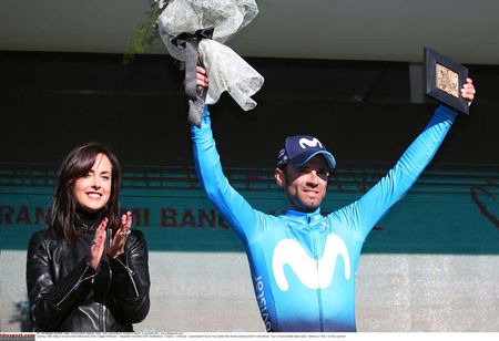 Alejandro Valverde (Movistar) on the podium once more