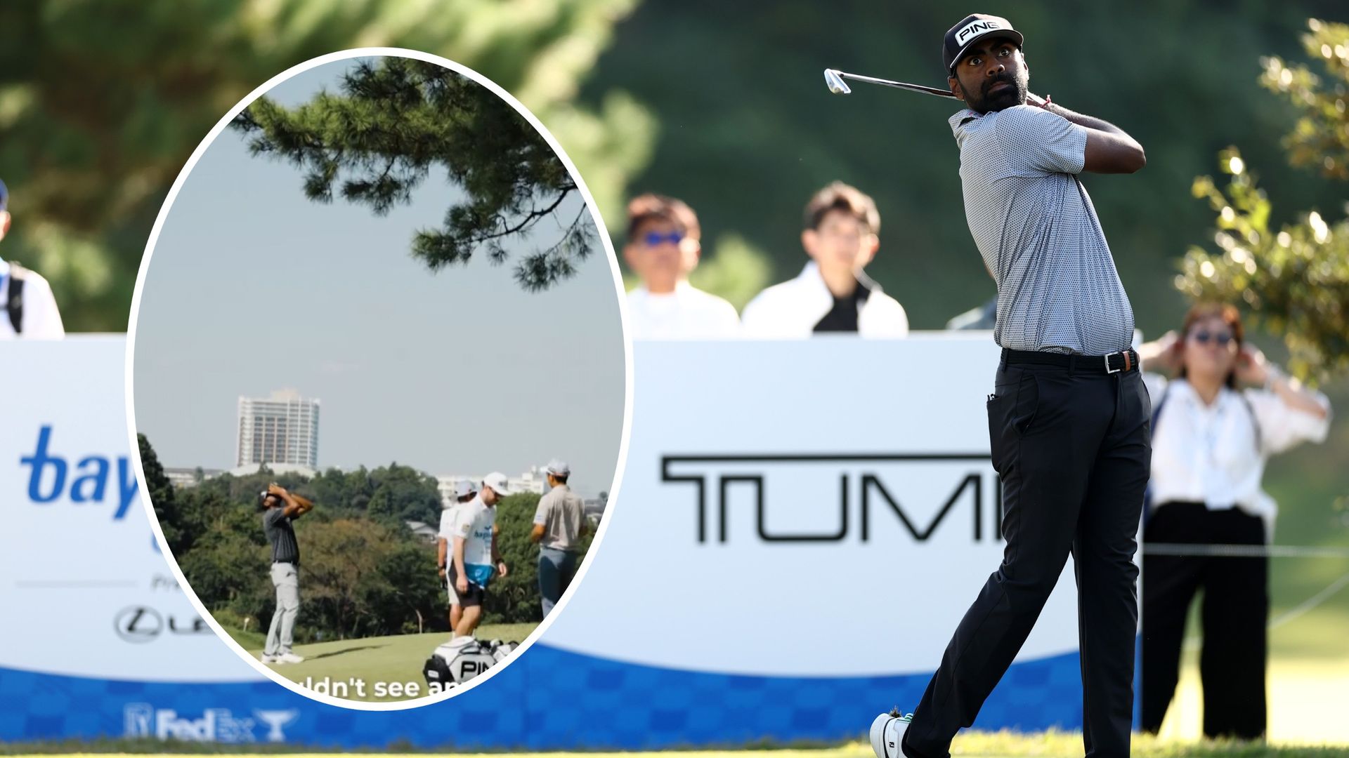 ‘I Don’t Know If That’s Ever Happened To Me’ – Sahith Theegala Endures Humorous Baycurrent Classic Moment After Golf Ball And Umbrella Get Stuck In Tree