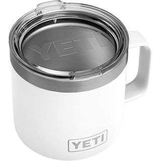 YETI Rambler 14 oz Stainless Steel Vacuum Insulated Mug with Lid in white