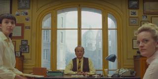 Bill Murray and Elizabeth Moss on The French Dispatch