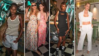 Aweng Chuol, Harley Viera-Newton, Charli Howard, Leomie Anderson and Poppy Delevingne at the Urbanic cocktail party