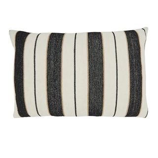 Saro Lifestyle Faded Linear Pattern Poly Filled Throw Pillow