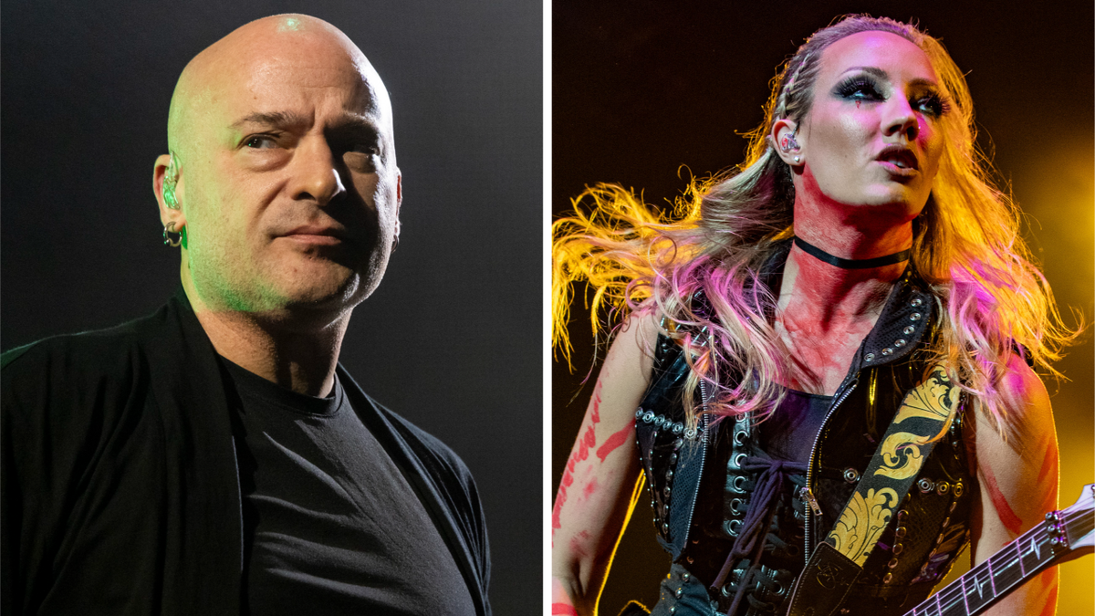 Photos of Disturbed and Nita Strauss onstage