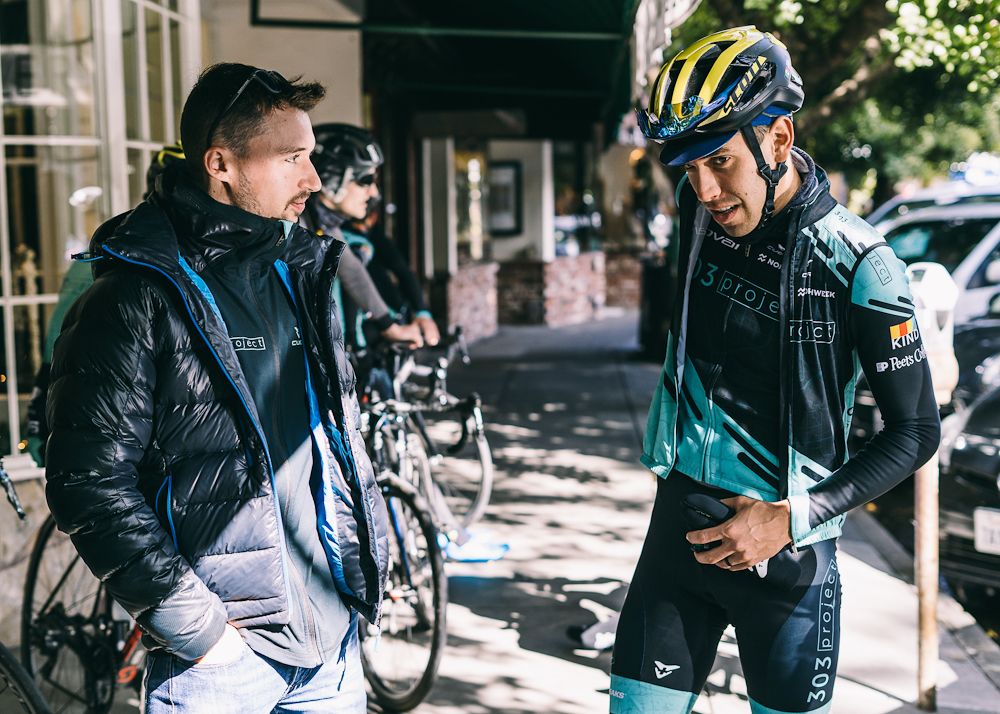 Tony Baca gets ready for a 303 Project training ride