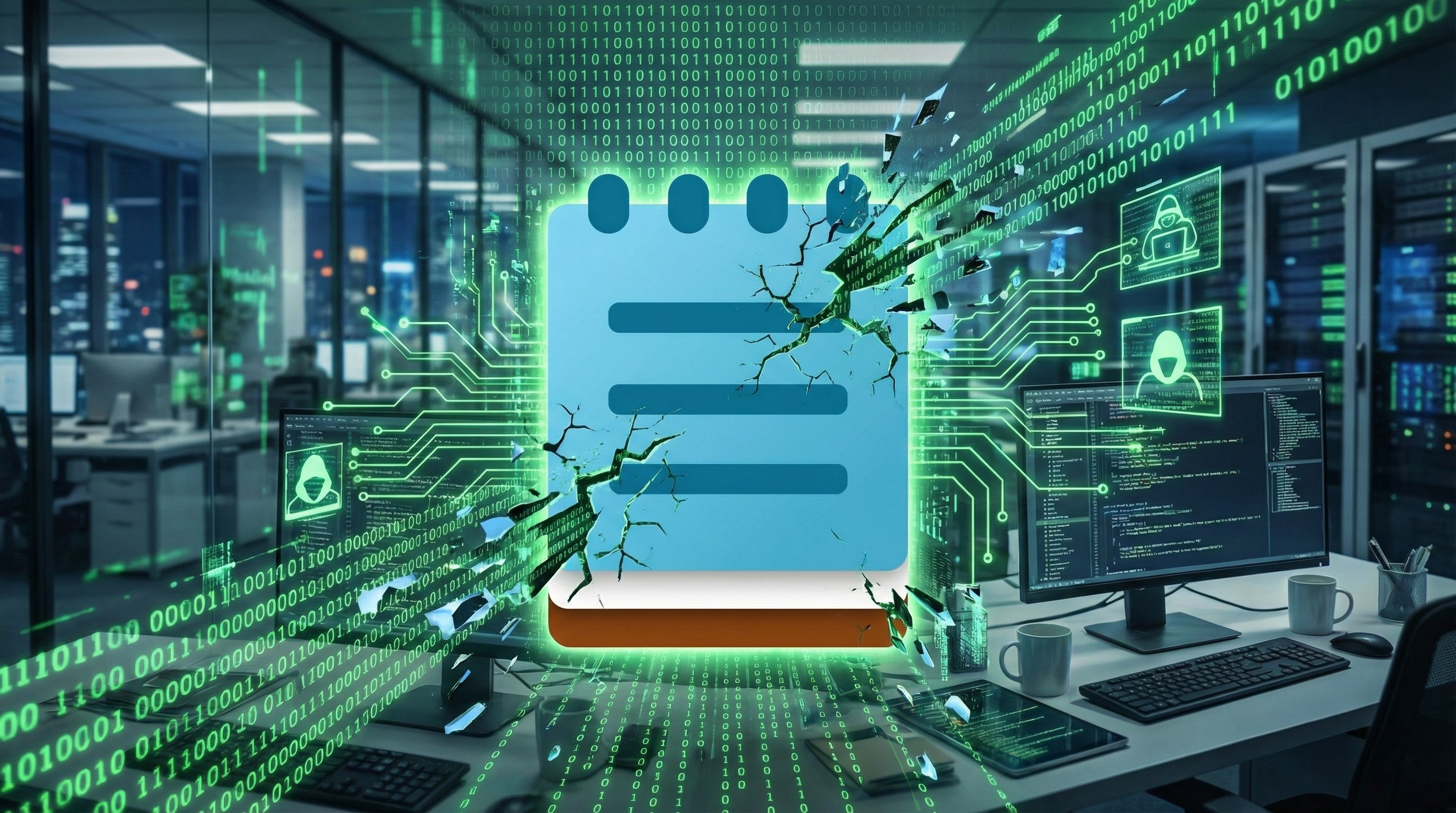 Notepad vulnerability