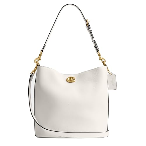 Coach Women's Willow Soft Bucket Bag, Chalk, One Size