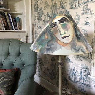 painted lampshade