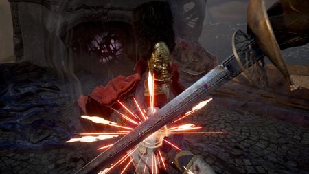 A clash of swords in Valor Mortis