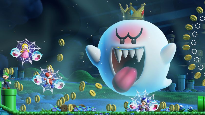 King Boo traps players in webs in Super Mario Bros Wonder for Switch 2