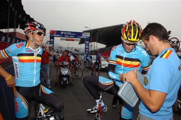 Belgium's co-captains: Philippe Gilbert and Tom Boonen